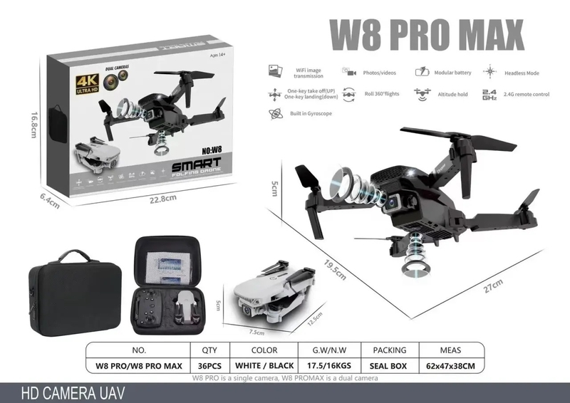 Dron W8 PRO MAX