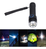 Linterna LED recargable con zoom