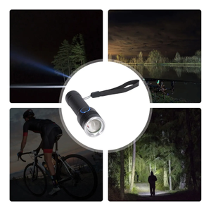 Linterna LED recargable con zoom