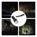 Linterna LED recargable con zoom
