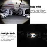 Linterna LED recargable con zoom