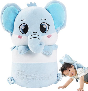 Almohada Anticaídas para Bebé Azul Elefante