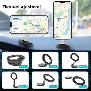Soporte magnético para panel de coche con rotación de 360°