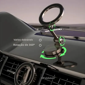 Soporte magnético para panel de coche con rotación de 360°