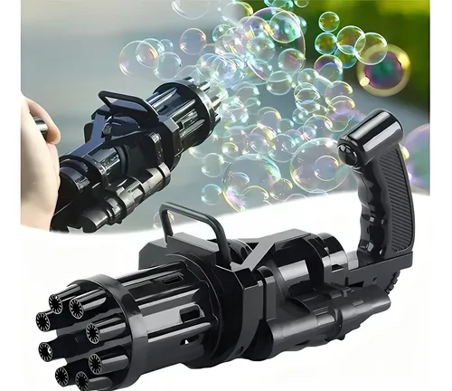 Pistola de Burbujas Mini Ametralladora