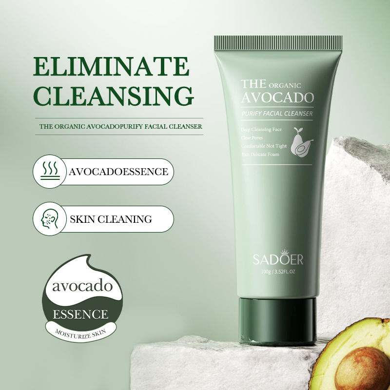 Limpiador facial de aguacate orgánico