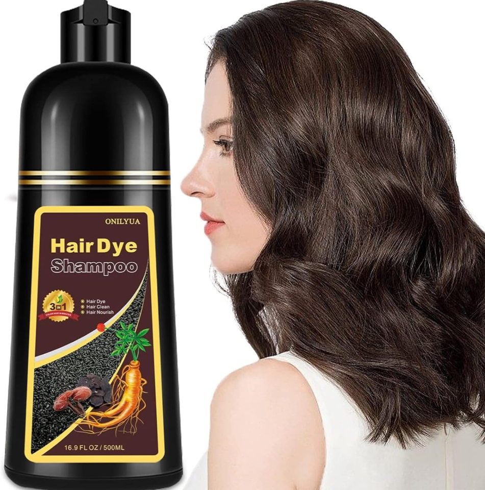 EELHOE Shampoo Tinta Negra 3 en 1