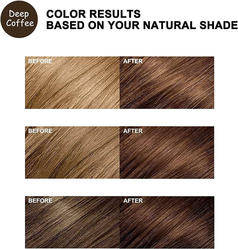 EELHOE Shampoo Tinta Negra 3 en 1