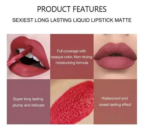 Labial Líquido Mate de Larga Duración