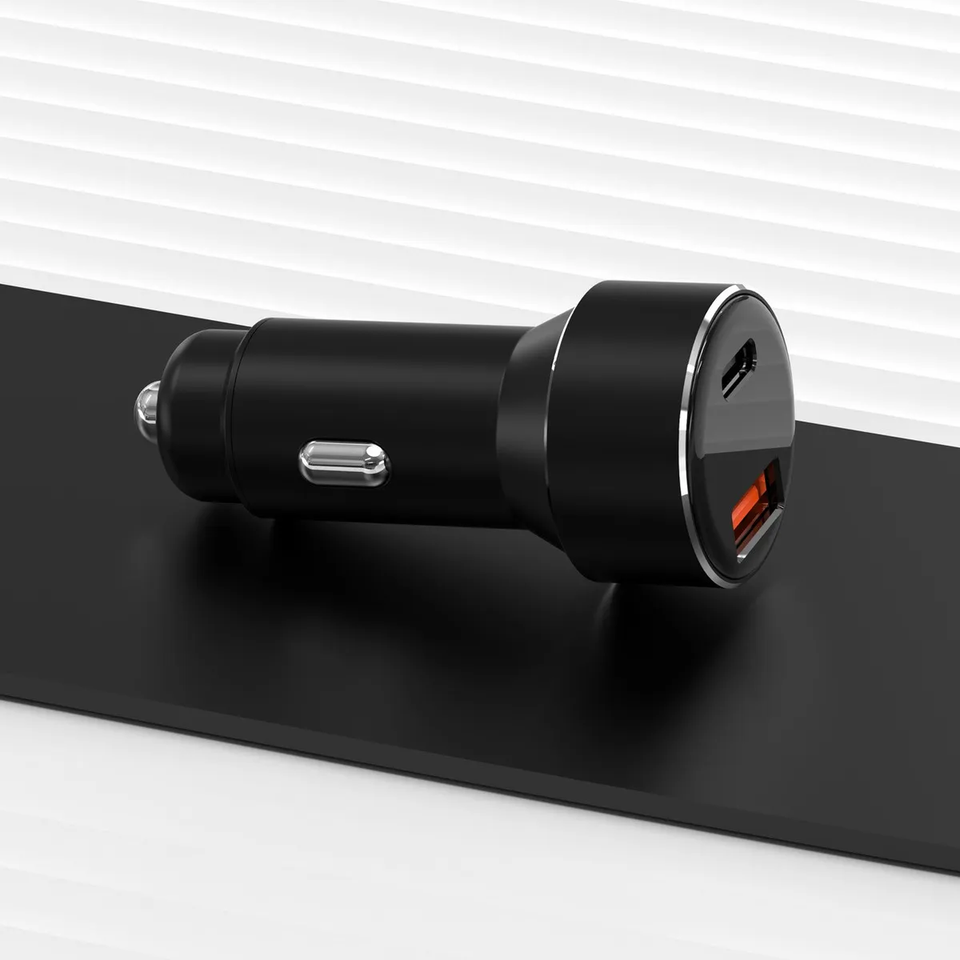 Cargador Vehicular Dual USB y USB-C
