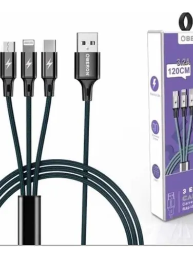 Cable de carga múltiple 3 en 1