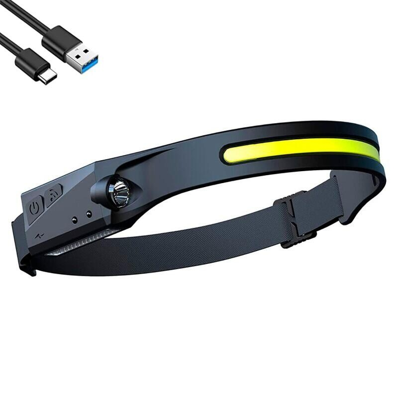 Linterna frontal con sensor LED